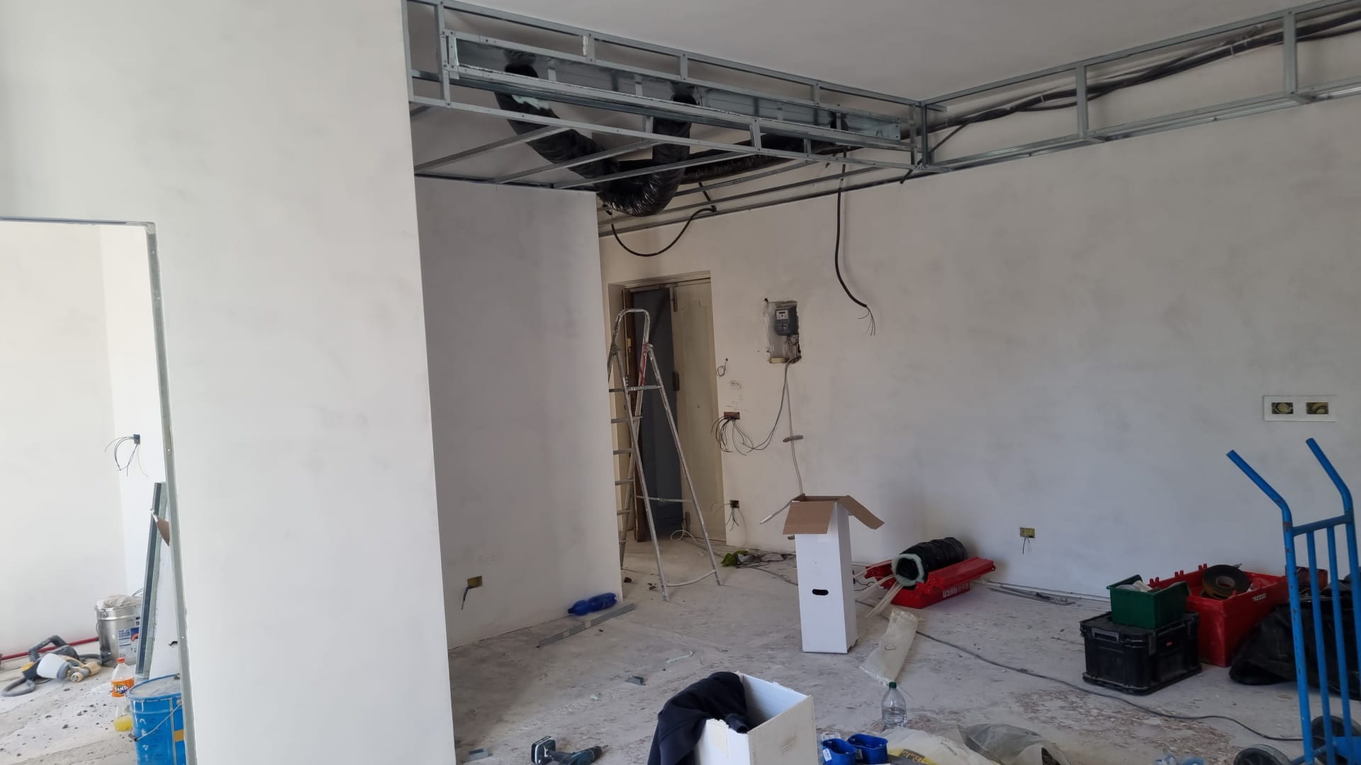 vista struttura controsoffitto